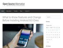Tablet Screenshot of opensourcealternative.org